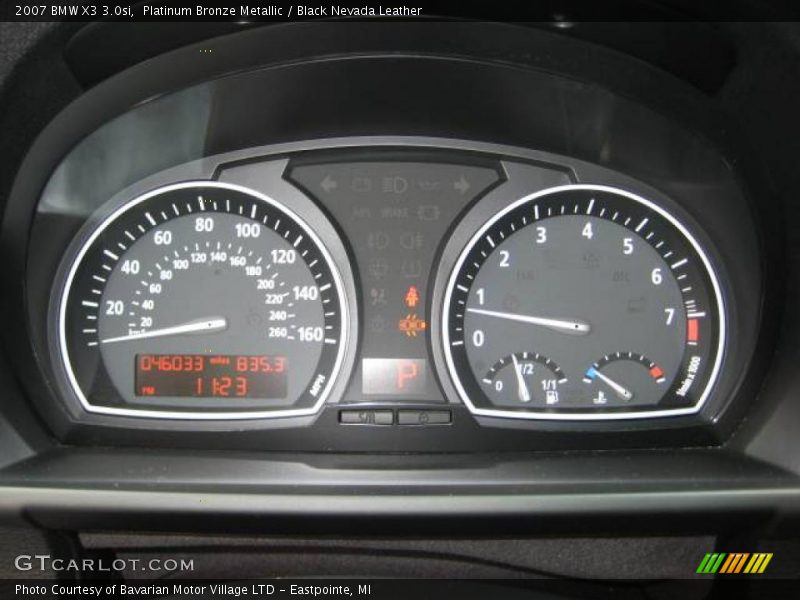 Platinum Bronze Metallic / Black Nevada Leather 2007 BMW X3 3.0si