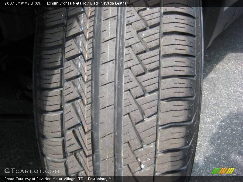 Platinum Bronze Metallic / Black Nevada Leather 2007 BMW X3 3.0si
