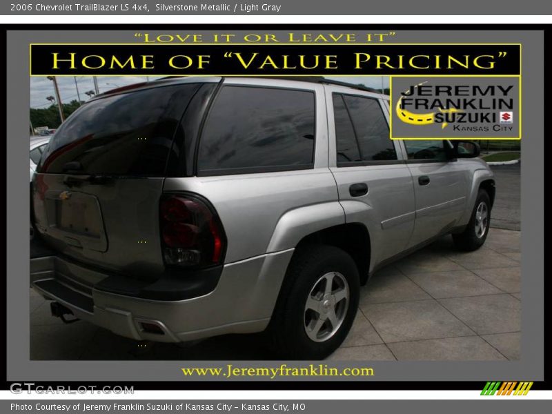 Silverstone Metallic / Light Gray 2006 Chevrolet TrailBlazer LS 4x4