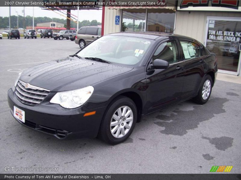 Brilliant Black Crystal Pearl / Dark Slate Gray/Light Slate Gray 2007 Chrysler Sebring Sedan