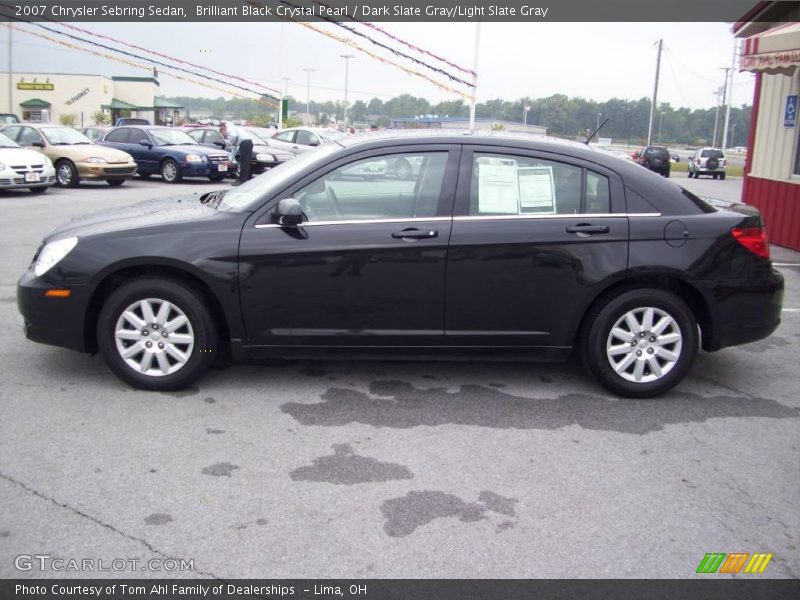 Brilliant Black Crystal Pearl / Dark Slate Gray/Light Slate Gray 2007 Chrysler Sebring Sedan