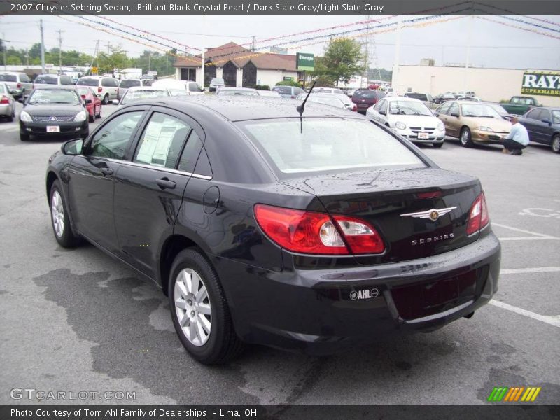 Brilliant Black Crystal Pearl / Dark Slate Gray/Light Slate Gray 2007 Chrysler Sebring Sedan
