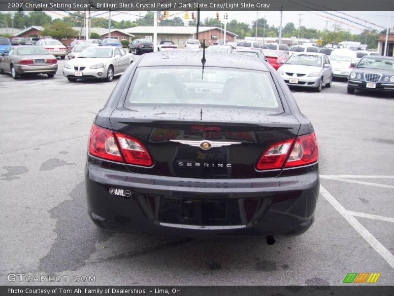 Brilliant Black Crystal Pearl / Dark Slate Gray/Light Slate Gray 2007 Chrysler Sebring Sedan