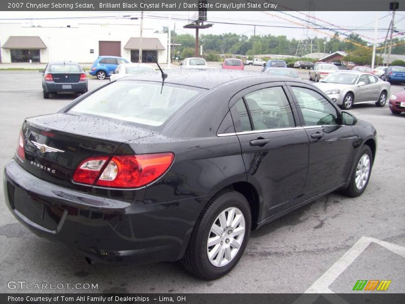 Brilliant Black Crystal Pearl / Dark Slate Gray/Light Slate Gray 2007 Chrysler Sebring Sedan