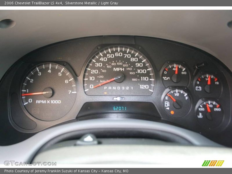 Silverstone Metallic / Light Gray 2006 Chevrolet TrailBlazer LS 4x4