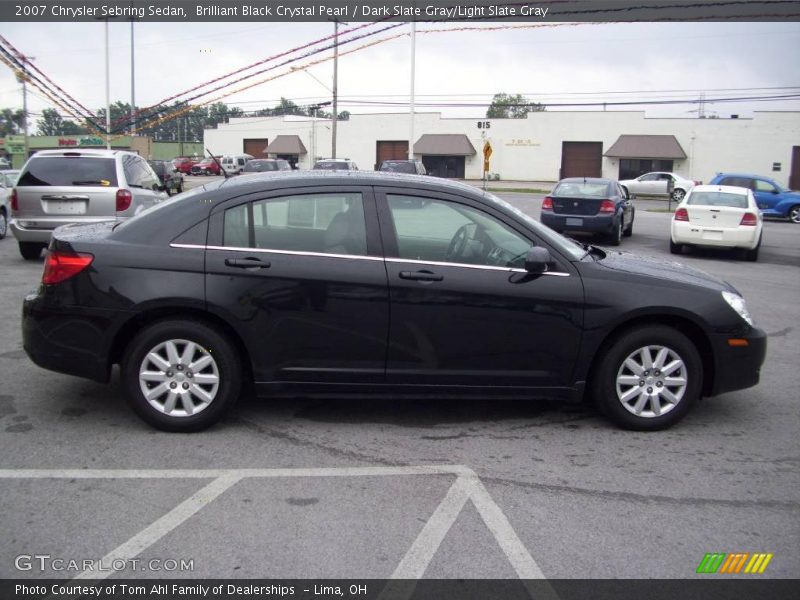 Brilliant Black Crystal Pearl / Dark Slate Gray/Light Slate Gray 2007 Chrysler Sebring Sedan