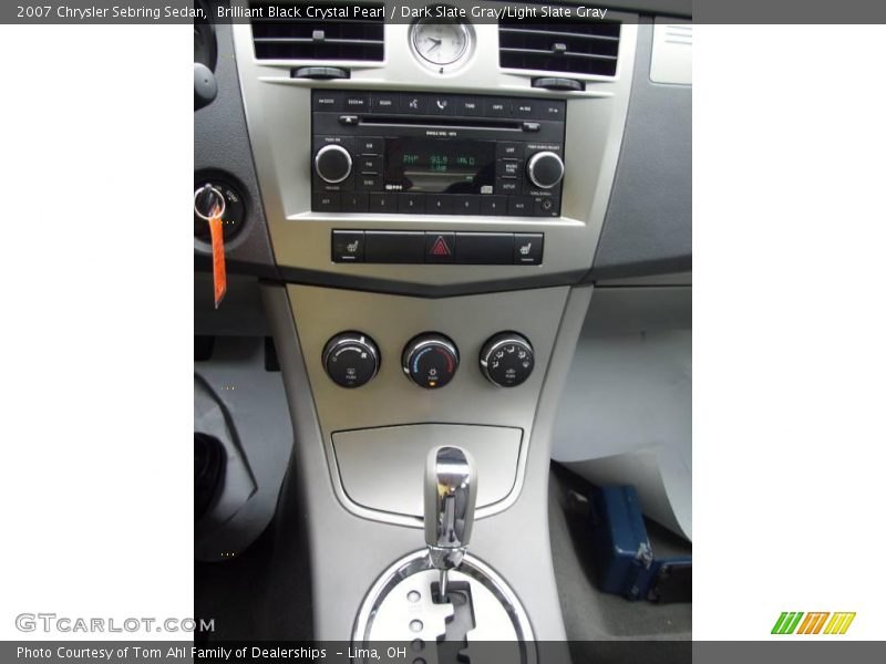 Brilliant Black Crystal Pearl / Dark Slate Gray/Light Slate Gray 2007 Chrysler Sebring Sedan