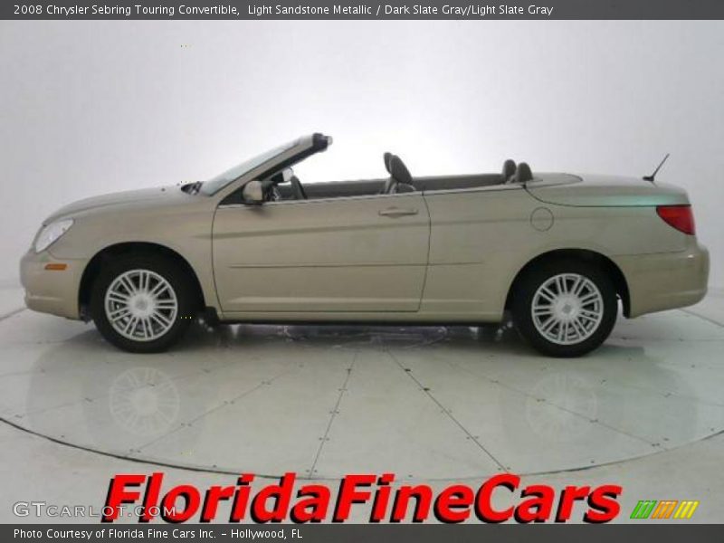 Light Sandstone Metallic / Dark Slate Gray/Light Slate Gray 2008 Chrysler Sebring Touring Convertible