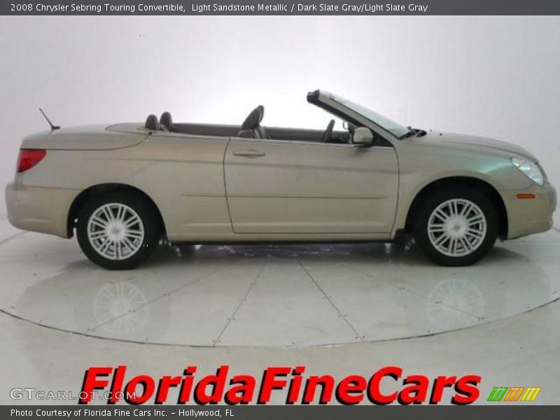 Light Sandstone Metallic / Dark Slate Gray/Light Slate Gray 2008 Chrysler Sebring Touring Convertible