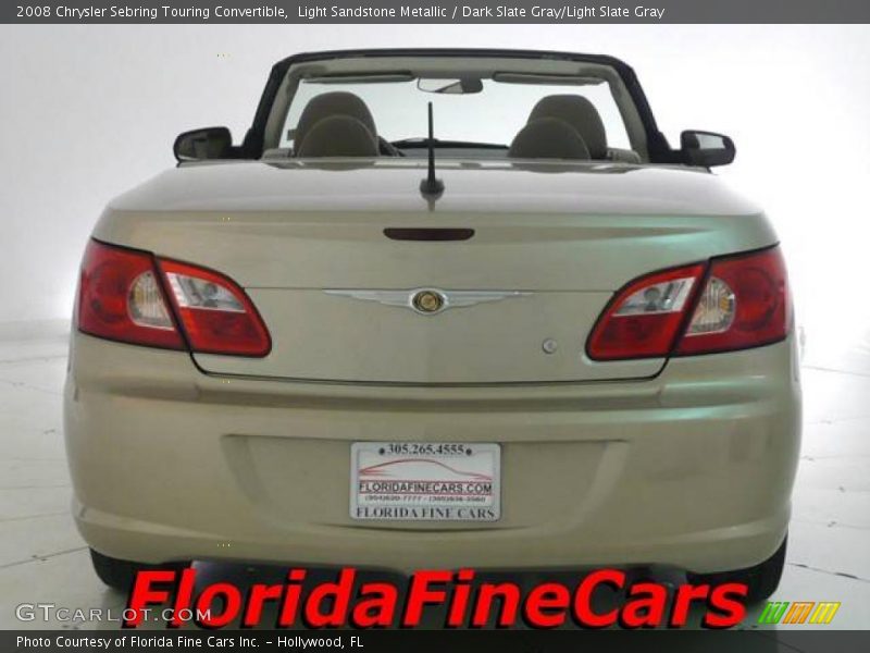 Light Sandstone Metallic / Dark Slate Gray/Light Slate Gray 2008 Chrysler Sebring Touring Convertible
