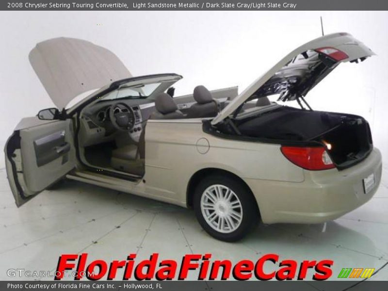 Light Sandstone Metallic / Dark Slate Gray/Light Slate Gray 2008 Chrysler Sebring Touring Convertible