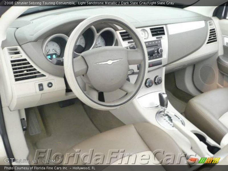 Light Sandstone Metallic / Dark Slate Gray/Light Slate Gray 2008 Chrysler Sebring Touring Convertible