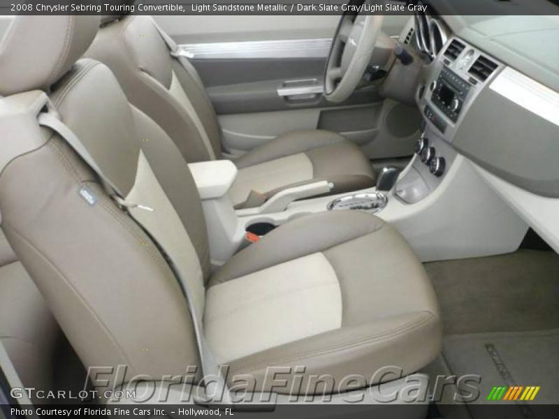 Light Sandstone Metallic / Dark Slate Gray/Light Slate Gray 2008 Chrysler Sebring Touring Convertible
