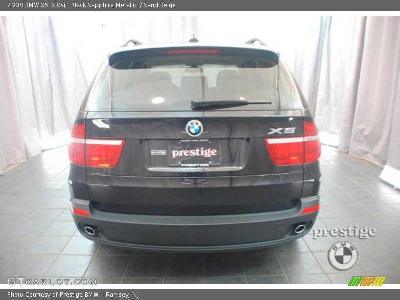 Black Sapphire Metallic / Sand Beige 2008 BMW X5 3.0si