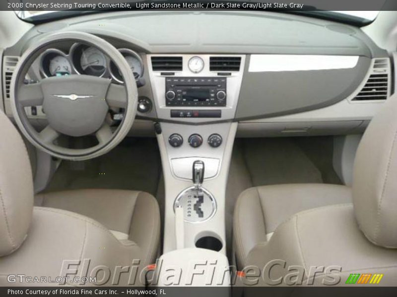 Light Sandstone Metallic / Dark Slate Gray/Light Slate Gray 2008 Chrysler Sebring Touring Convertible
