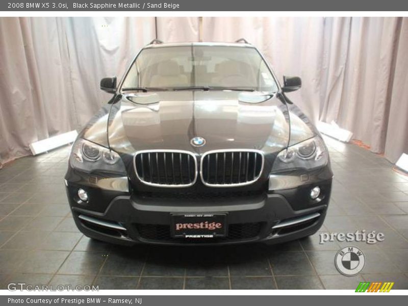 Black Sapphire Metallic / Sand Beige 2008 BMW X5 3.0si