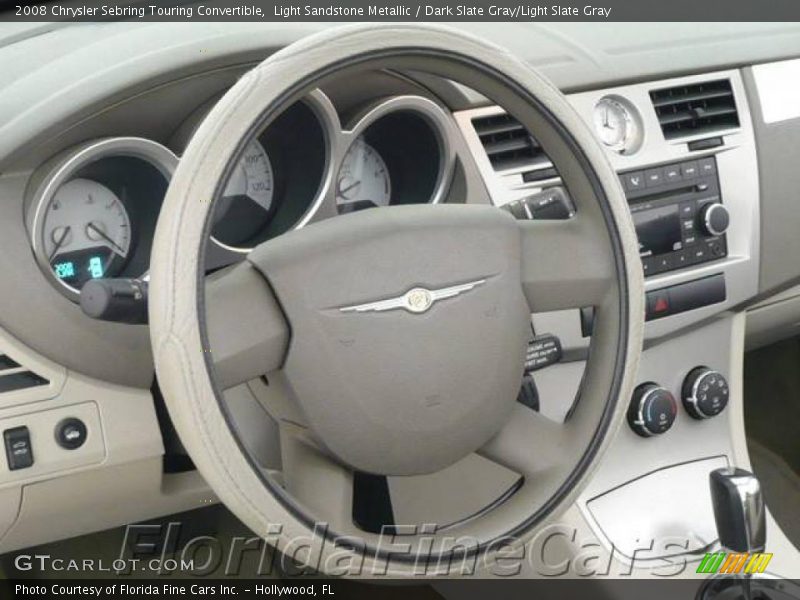 Light Sandstone Metallic / Dark Slate Gray/Light Slate Gray 2008 Chrysler Sebring Touring Convertible