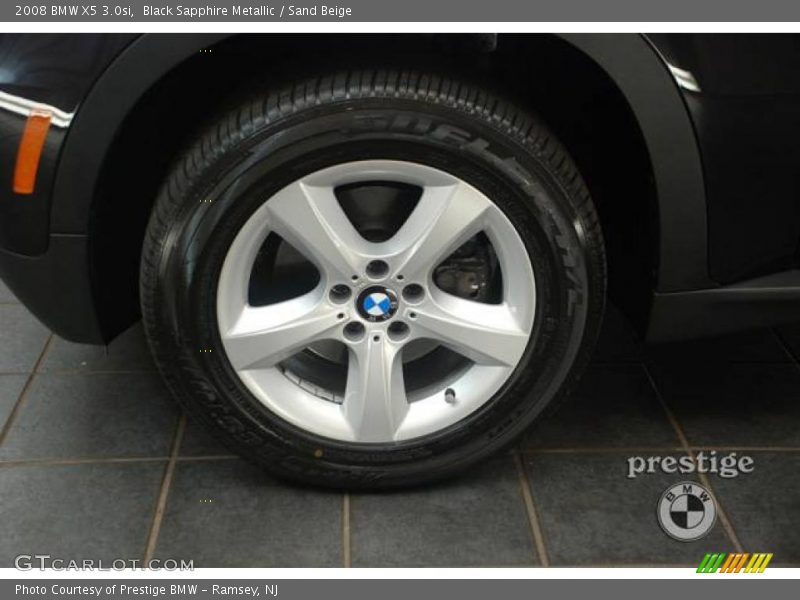 Black Sapphire Metallic / Sand Beige 2008 BMW X5 3.0si