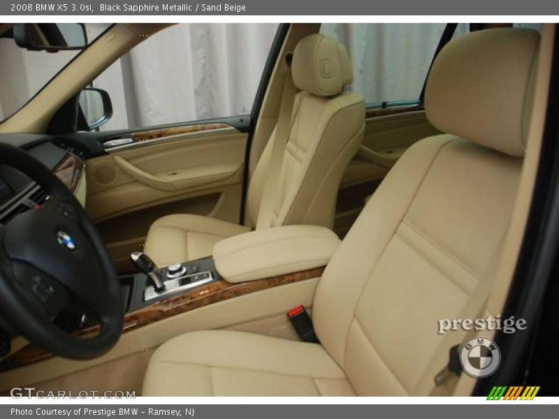 Black Sapphire Metallic / Sand Beige 2008 BMW X5 3.0si