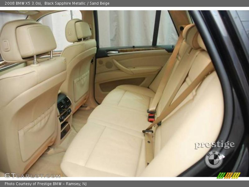 Black Sapphire Metallic / Sand Beige 2008 BMW X5 3.0si