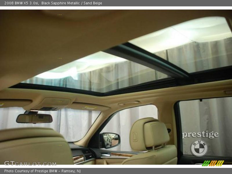 Black Sapphire Metallic / Sand Beige 2008 BMW X5 3.0si