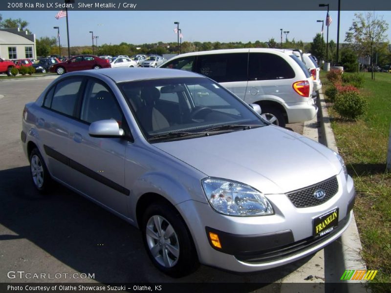 Silver Metallic / Gray 2008 Kia Rio LX Sedan