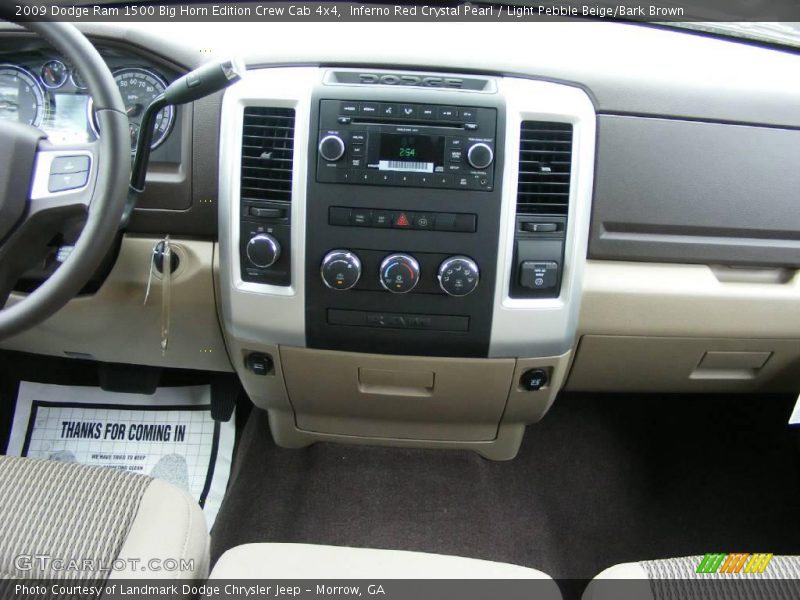 Inferno Red Crystal Pearl / Light Pebble Beige/Bark Brown 2009 Dodge Ram 1500 Big Horn Edition Crew Cab 4x4
