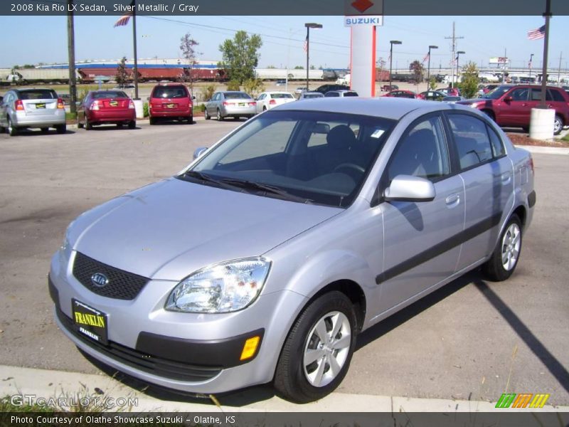 Silver Metallic / Gray 2008 Kia Rio LX Sedan