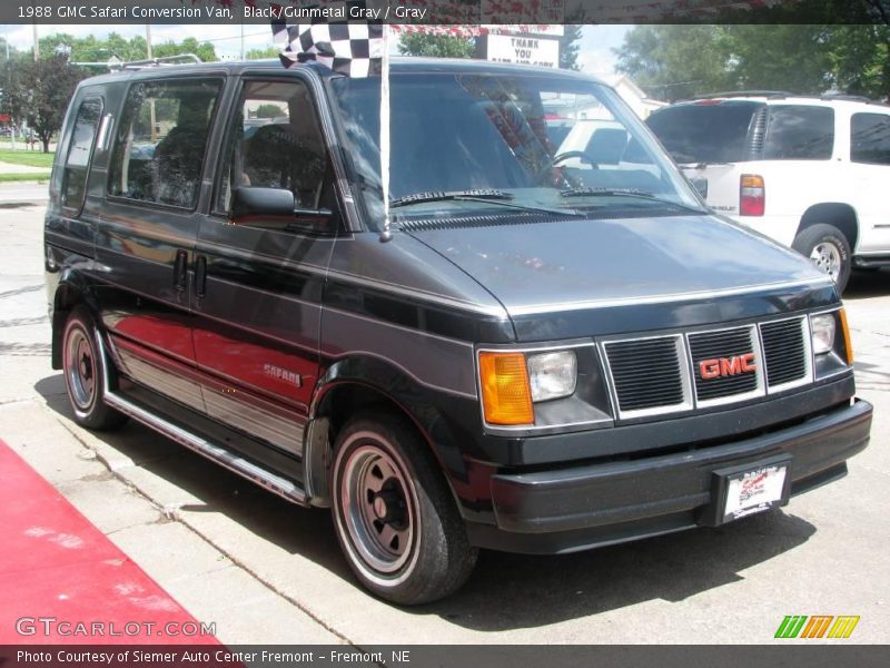 Black/Gunmetal Gray / Gray 1988 GMC Safari Conversion Van