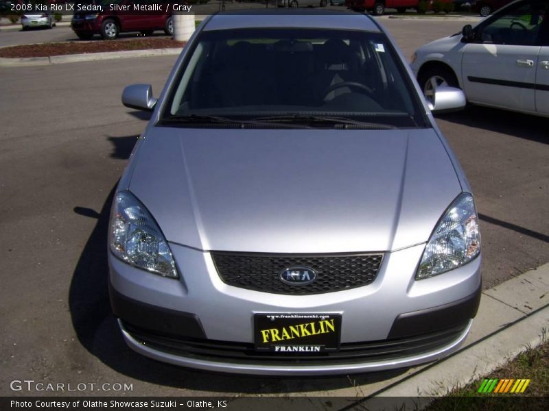 Silver Metallic / Gray 2008 Kia Rio LX Sedan