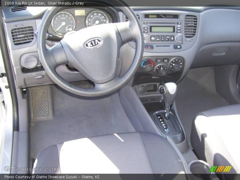 Silver Metallic / Gray 2008 Kia Rio LX Sedan
