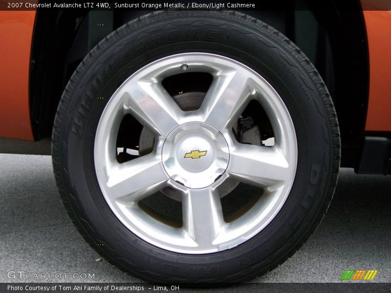 Sunburst Orange Metallic / Ebony/Light Cashmere 2007 Chevrolet Avalanche LTZ 4WD