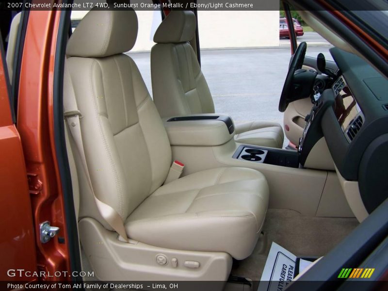 Sunburst Orange Metallic / Ebony/Light Cashmere 2007 Chevrolet Avalanche LTZ 4WD