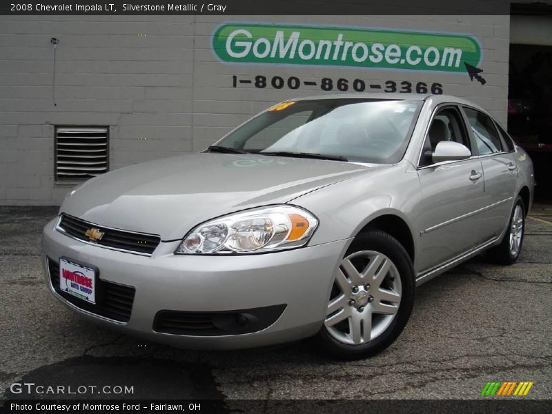 Silverstone Metallic / Gray 2008 Chevrolet Impala LT