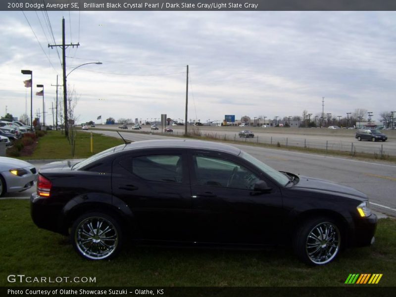Brilliant Black Crystal Pearl / Dark Slate Gray/Light Slate Gray 2008 Dodge Avenger SE