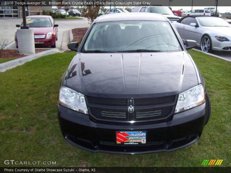 Brilliant Black Crystal Pearl / Dark Slate Gray/Light Slate Gray 2008 Dodge Avenger SE