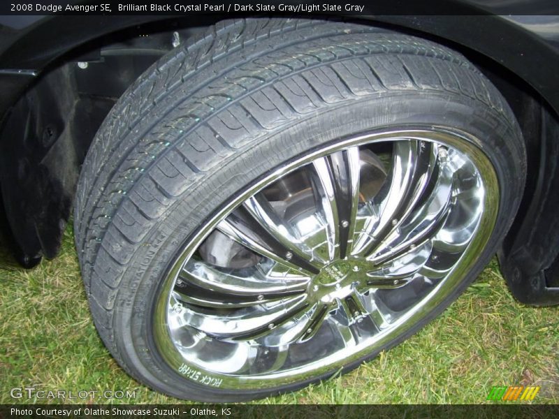 Brilliant Black Crystal Pearl / Dark Slate Gray/Light Slate Gray 2008 Dodge Avenger SE