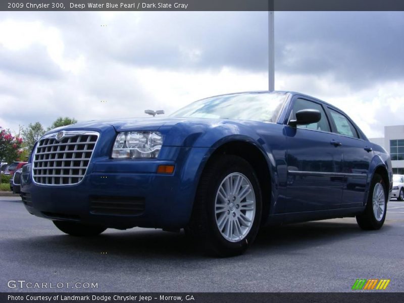 Deep Water Blue Pearl / Dark Slate Gray 2009 Chrysler 300