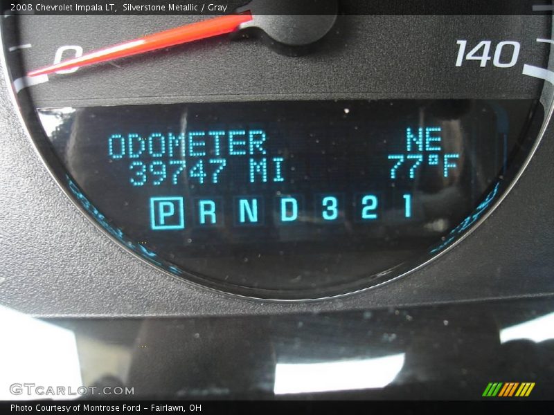 Silverstone Metallic / Gray 2008 Chevrolet Impala LT