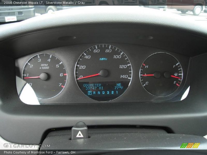 Silverstone Metallic / Gray 2008 Chevrolet Impala LT