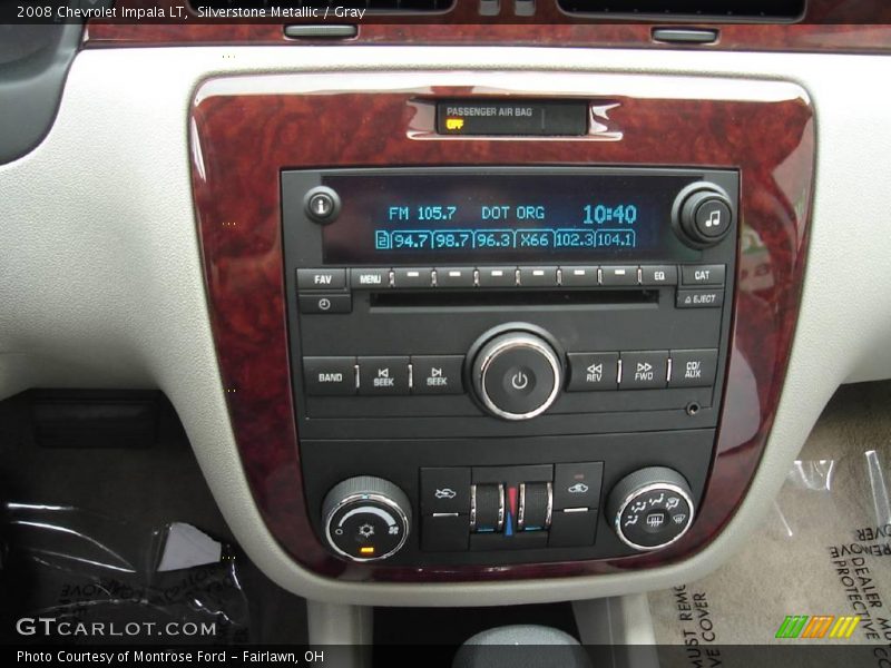 Silverstone Metallic / Gray 2008 Chevrolet Impala LT