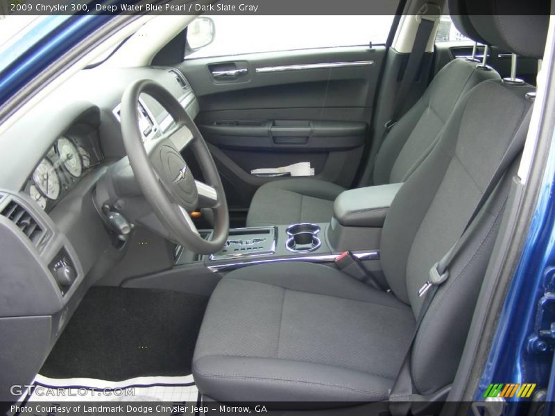 Deep Water Blue Pearl / Dark Slate Gray 2009 Chrysler 300