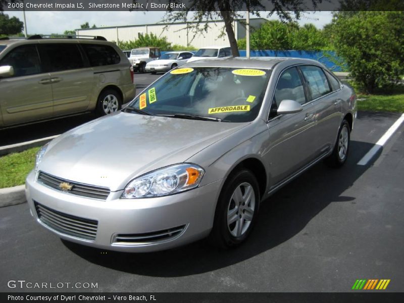 Silverstone Metallic / Ebony Black 2008 Chevrolet Impala LS