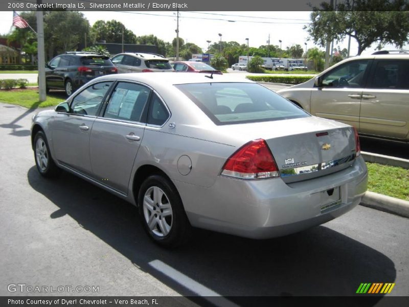 Silverstone Metallic / Ebony Black 2008 Chevrolet Impala LS