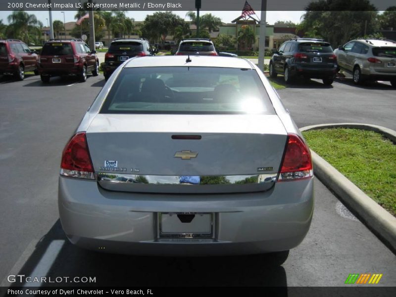 Silverstone Metallic / Ebony Black 2008 Chevrolet Impala LS