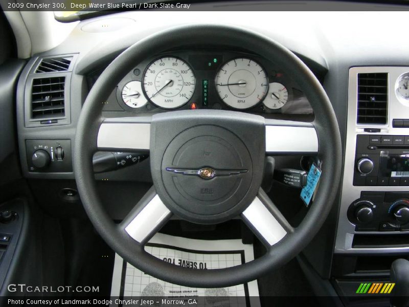Deep Water Blue Pearl / Dark Slate Gray 2009 Chrysler 300