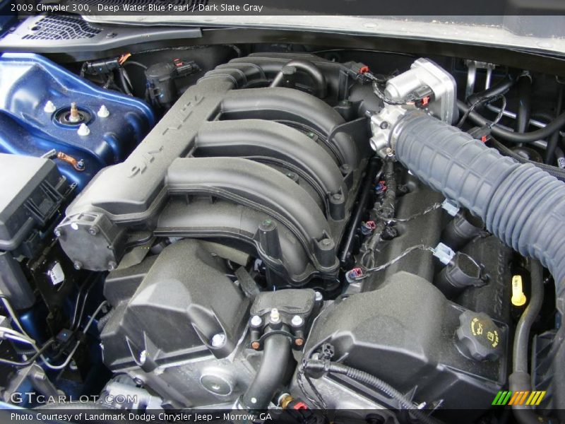 Deep Water Blue Pearl / Dark Slate Gray 2009 Chrysler 300
