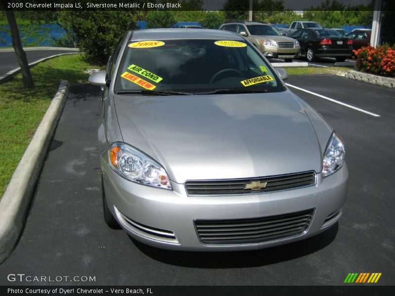 Silverstone Metallic / Ebony Black 2008 Chevrolet Impala LS
