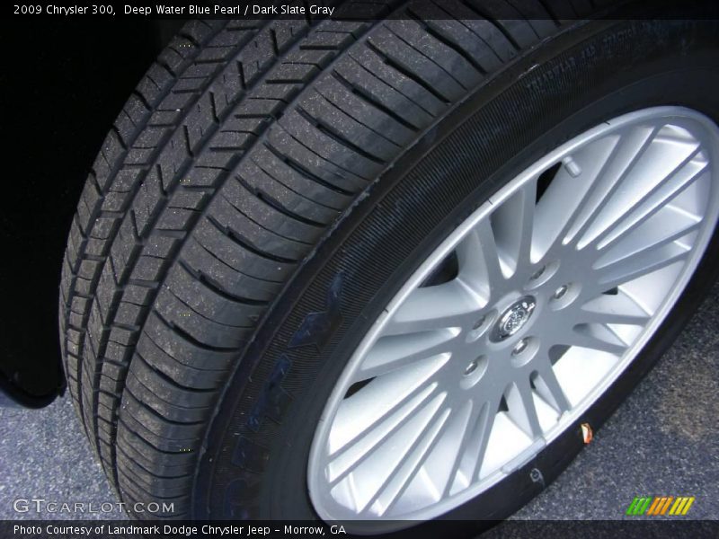 Deep Water Blue Pearl / Dark Slate Gray 2009 Chrysler 300