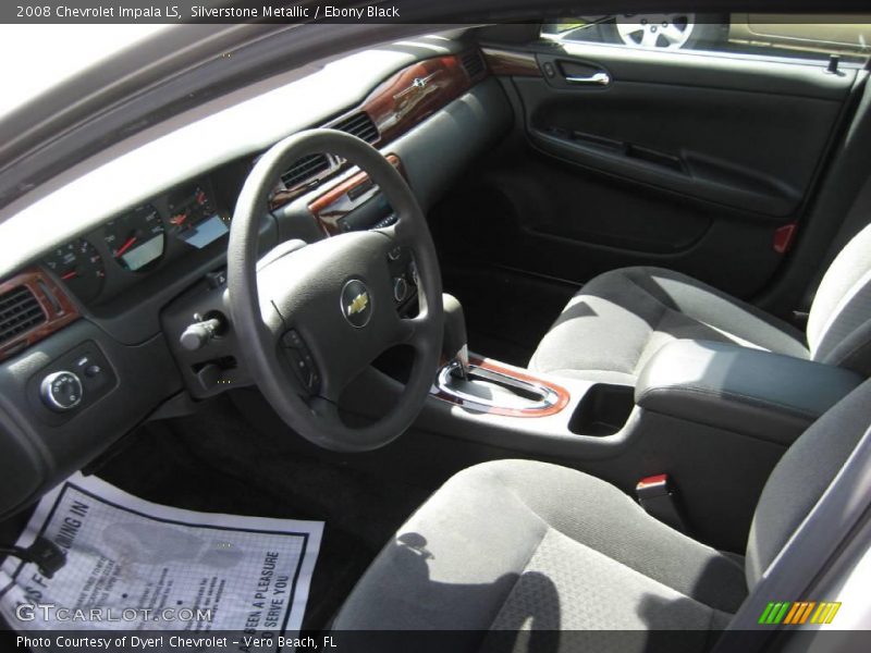 Silverstone Metallic / Ebony Black 2008 Chevrolet Impala LS